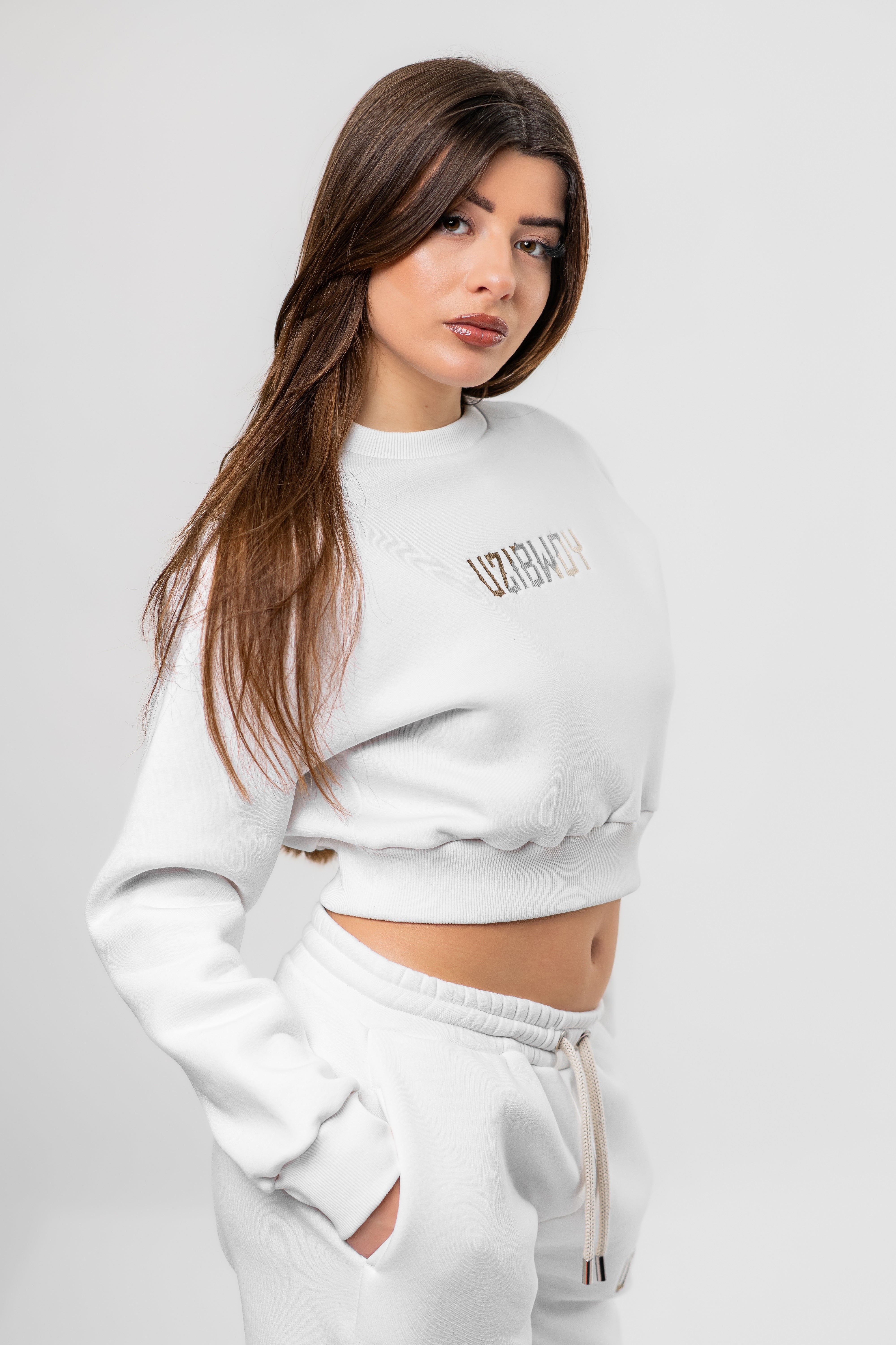 Latitant Cropped Sweatshirt